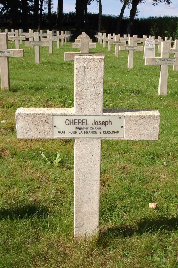 Joseph Cherel
2ème régiment de cuirassiers
nécropole de Chastre