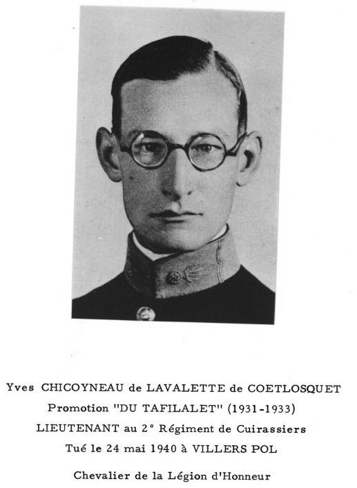 Chicoyneau de Lavalette du Coetlosquet Yves