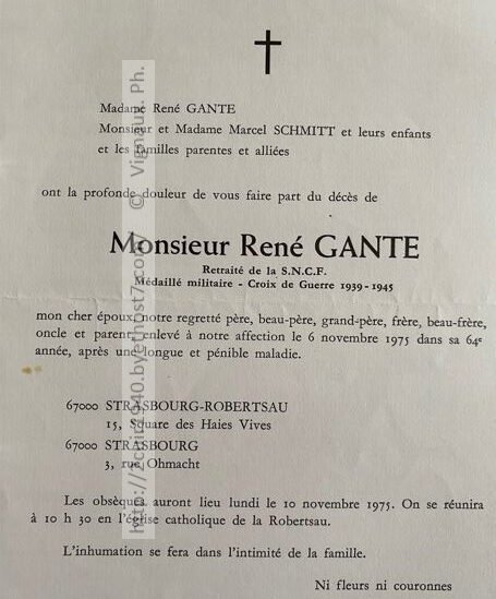 René Gante
Décès
